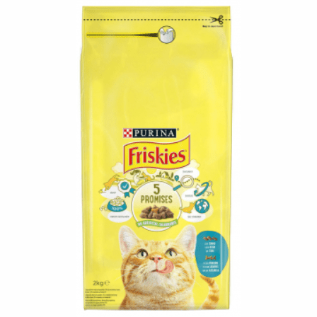 Friskies dry cat food with tuna & added vegetables 2kg