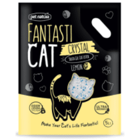 Pet Natura Fantastic Cat Crystal Silica Gel Cat Litter Lemon 5L