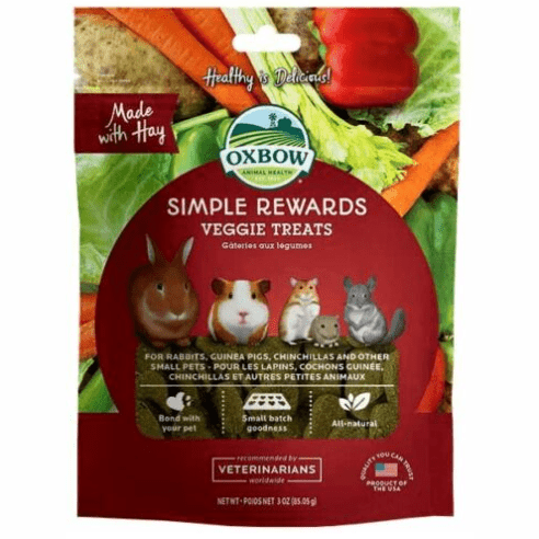 Oxbow Simple Rewards Baked Treats - Veggie 85gr