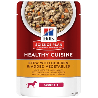 Hills Science Plan Dog Wet Food Healthy Cuisine Stew With Chicken And Added Vegetables 90gr