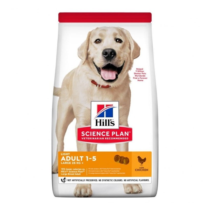 Hills Science Plan Light Large Breed Adult Dog Food With Chicken 14kg