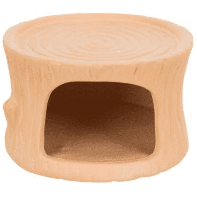 Trixie Ceramic House Tree Trunk for Hamsters/Mice, 11×6×10cm, Terracotta