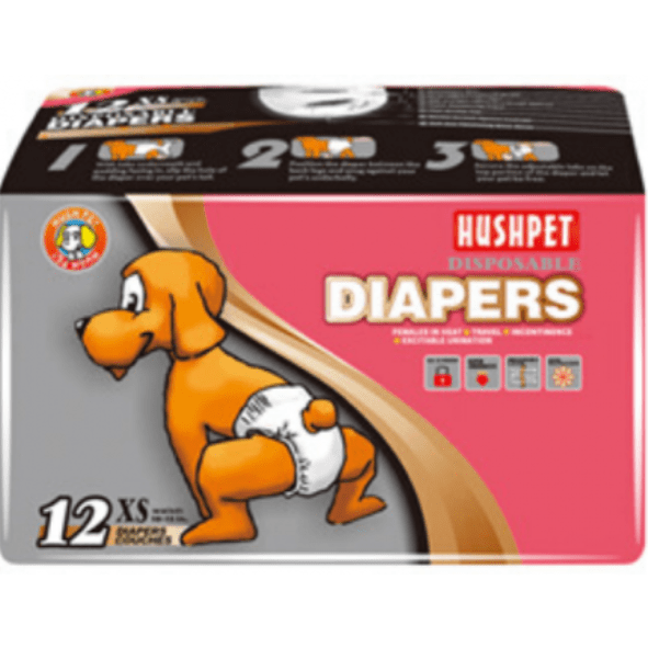 Hush Pet Disposable Diapers 12pcs