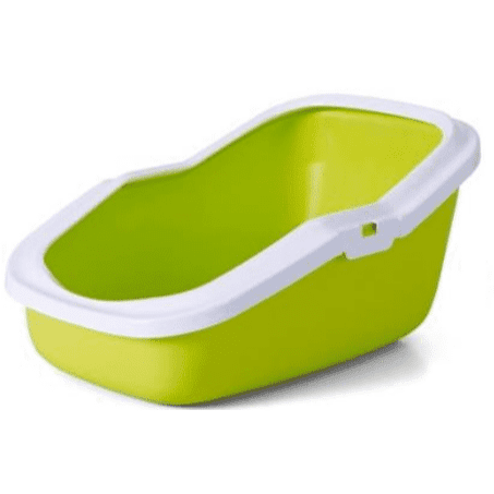 Savic Aseo Litter Tray White/Lemon Green 56 x 39 x 27.5 cm