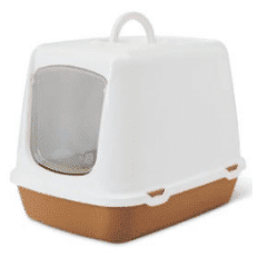 Savic Oscar Cat Toilet White/Nordic Brown 50 x 37 x 39 cm