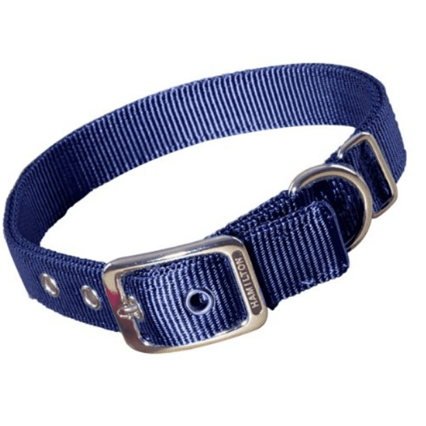 Hamilton Nylon Deluxe Dog Collar Navy