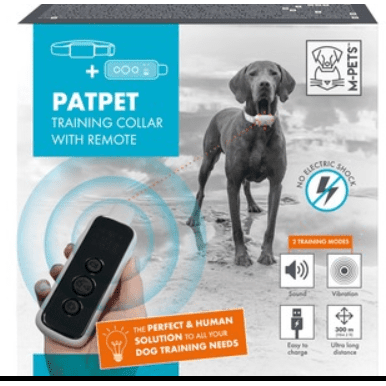 M-Pets Pat Pet Training Collar & Remote
