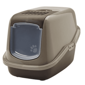 Savic Nestor Cat Litter Box Warm Grey/Chocolate Brown 56x39x38.5cm