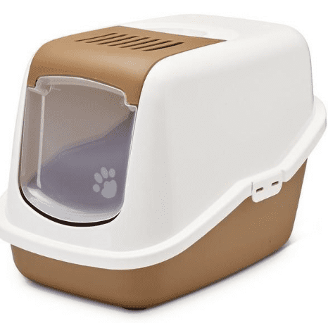 Savic Nestor Cat Litter Box White/Nordic Brown 56x39x38.5cm
