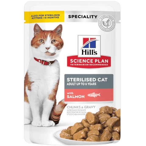 Hill's Sterilised Cat Young Adult with Salmon in Gravy 12x85gr