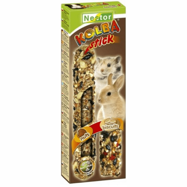 Nestor Kolba 2in1 Nuts & Biscuits Rodent Sticks x2pcs