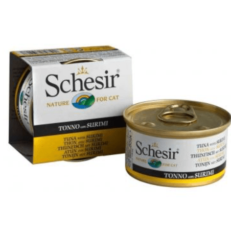 Schesir Tuna with Surimi Wet Food Adult Cat Tin 85gr