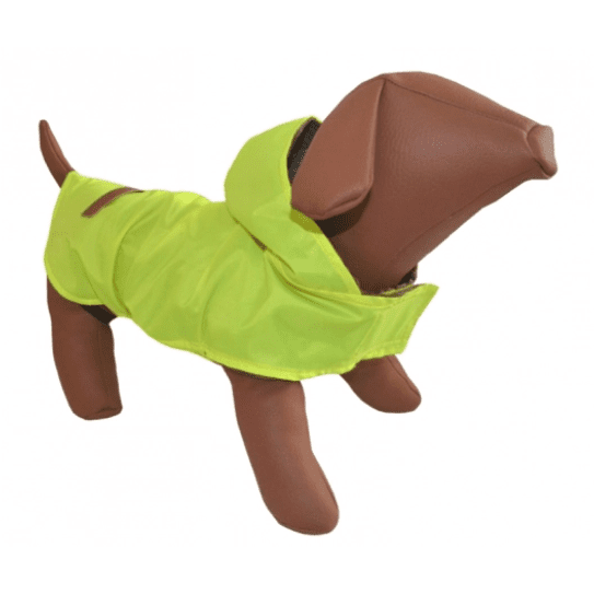 Woofmoda Neon Yellow Waterproof Jacket M - Length: 33cm